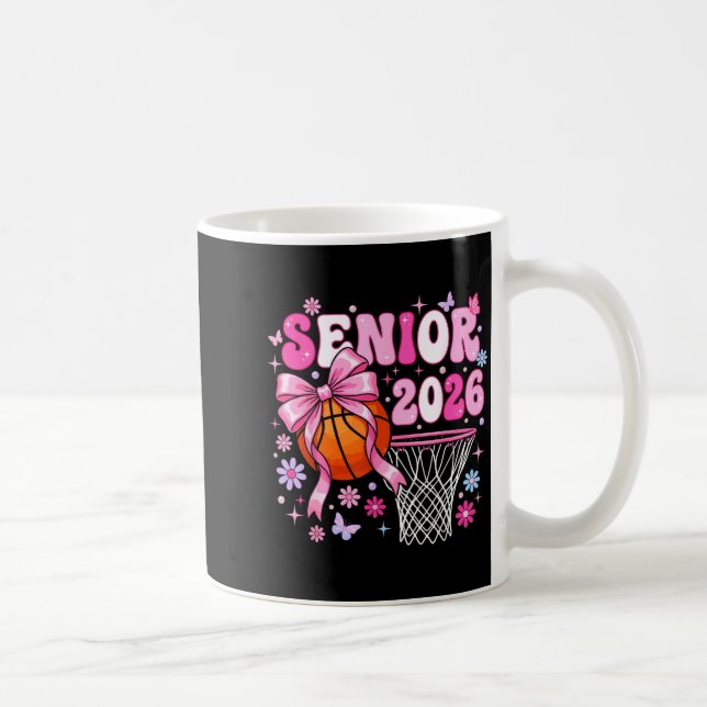 Mug Senior 2026 class of 2026 basketball coquette bow (Droite)