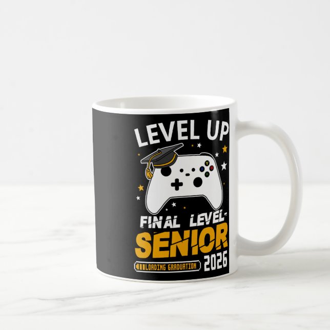 Mug Senior 2026 Level Up Final Graduation Grad Gaming  (Droite)
