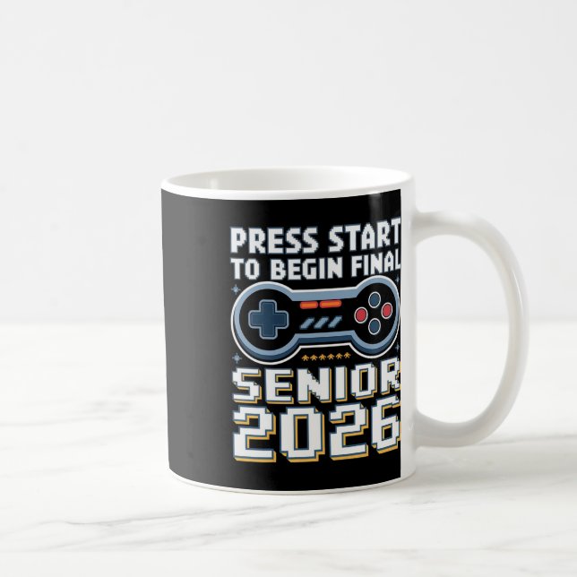 Mug Senior 2026 Mode Joueur Activé Appuyez sur Start N (Droite)