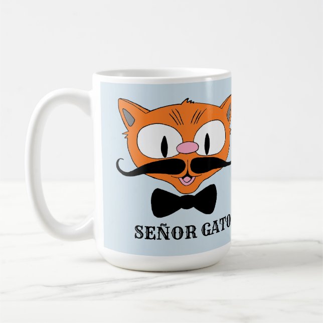 Mug SEÑOR GATO Handlebar Mustache Cat (Gauche)