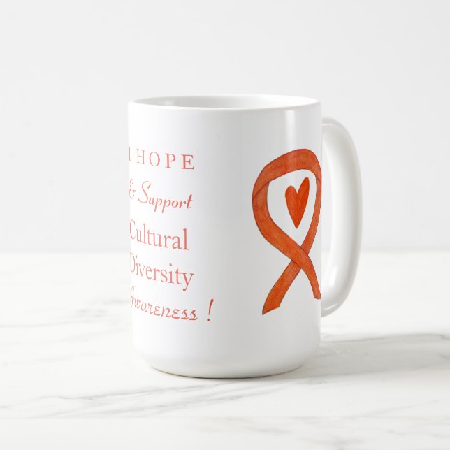 Mug Sensibilisation à la diversité culturelle Ribbon c (Devant droit)