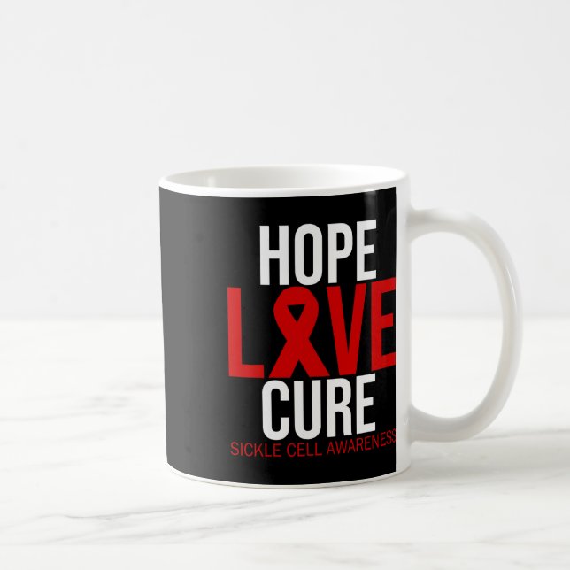Mug Sensibilisation à la faucille Espoir Amour Cure Bu (Droite)