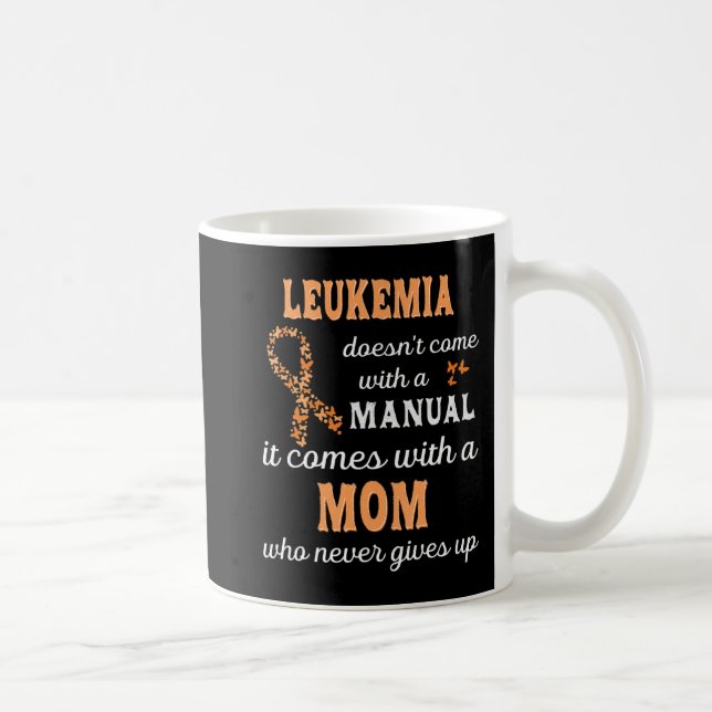 Mug Sensibilisation à la leucémie Maman Soutien Leucém (Droite)