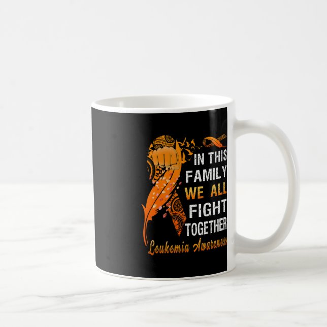Mug Sensibilisation À La Leucémie Ruban Orange Dans Ce (Droite)