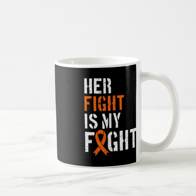 Mug Sensibilisation à la leucémie Son combat est mon s (Droite)