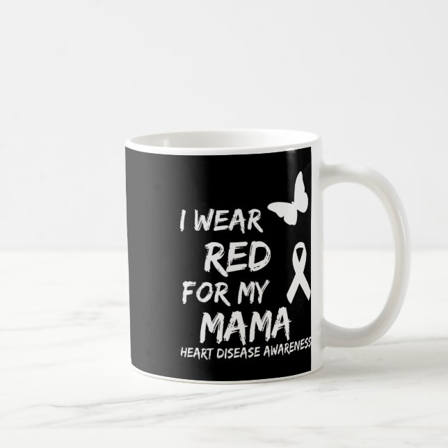 Mug Sensibilisation à la maladie cardiaque Je porte du (Droite)