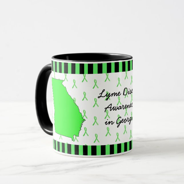 Mug Sensibilisation à la maladie de Lyme en Géorgie Ca (Devant gauche)