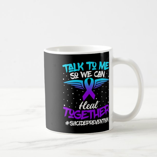 Mug Sensibilisation à la prévention du suicide 988 Sou (Droite)