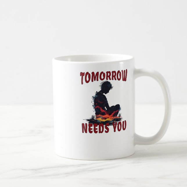 Mug Sensibilisation à la prévention du suicide Demain  (Droite)
