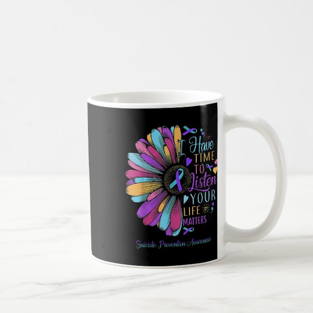Mug Sensibilisation à la prévention du suicide J'ai le (Droite)