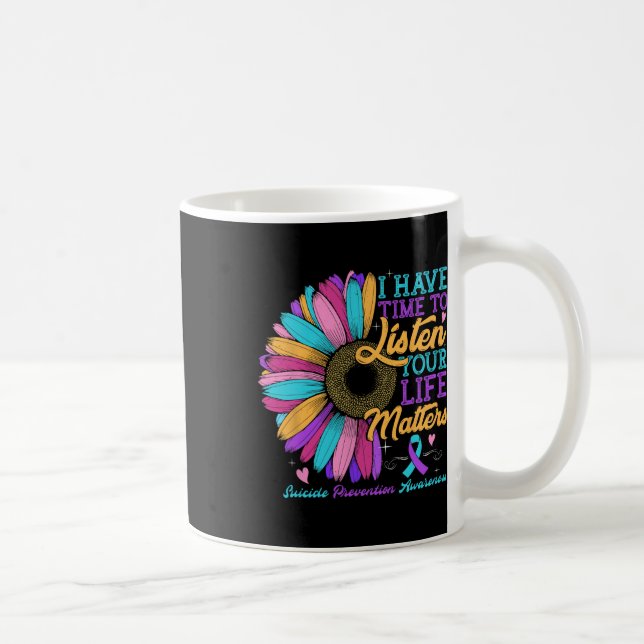 Mug Sensibilisation à la prévention du suicide J'ai le (Droite)