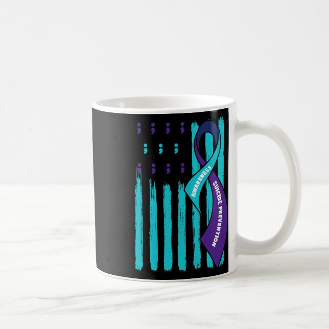 Mug Sensibilisation À La Prévention Du Suicide Violet  (Droite)