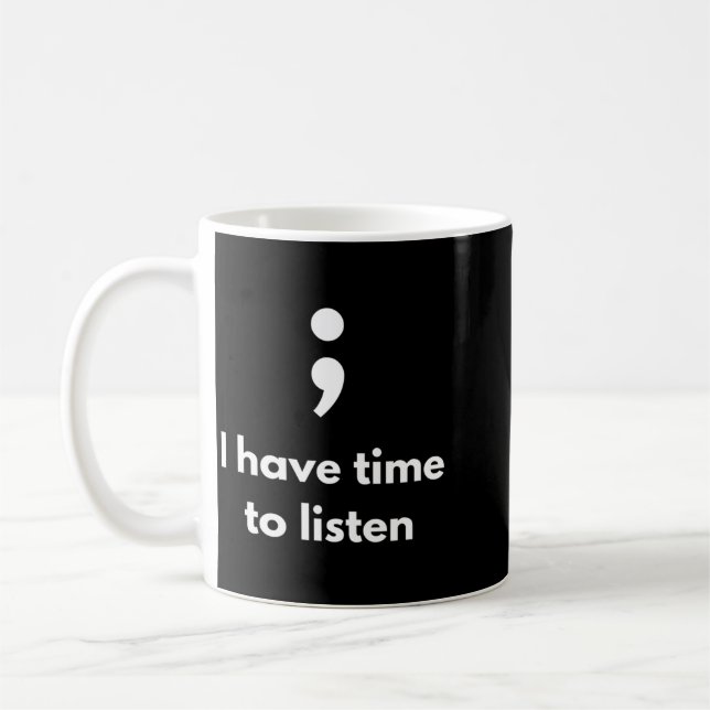 Mug Sensibilisation à la santé mentale des hommes, pas (Gauche)