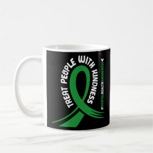 Mug Sensibilisation à la santé mentale Le ruban vert c