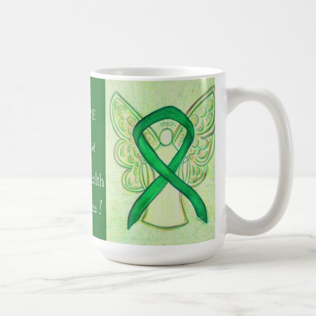 Mug Sensibilisation à la santé mentale Ruban Angel Mus (Droite)