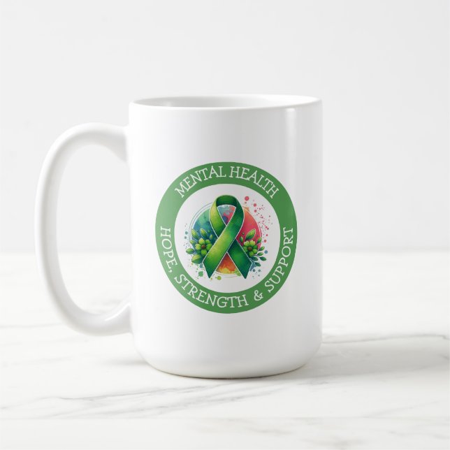 Mug Sensibilisation à la santé mentale - Soutien Force (Gauche)