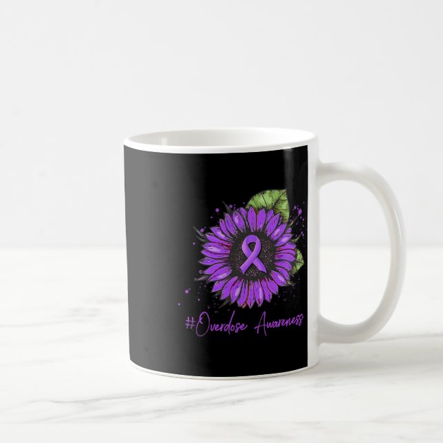 Mug Sensibilisation à la surdose de drogue Ruban Toxic (Droite)