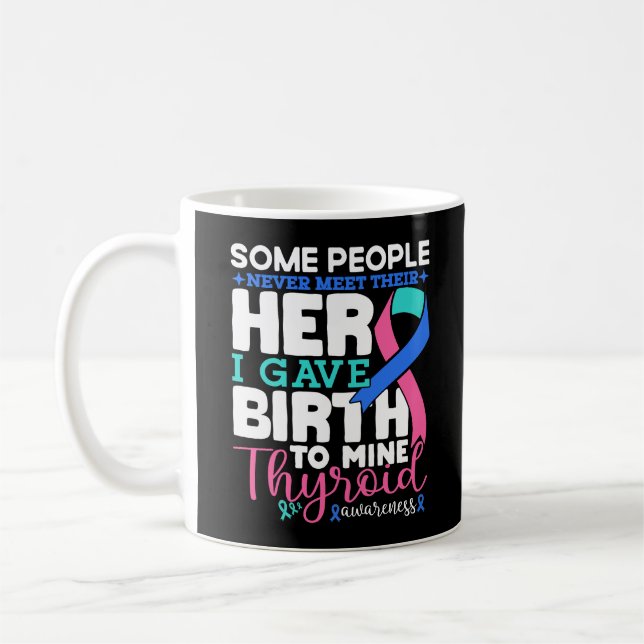 Mug Sensibilisation à la thyroïde Certaines personnes  (Gauche)