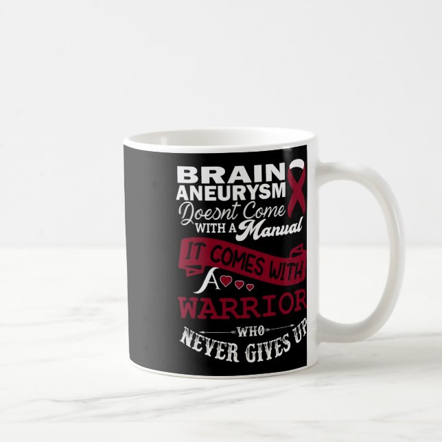Mug Sensibilisation à l'aévrisme Burgundy Ribbon Guerr (Droite)