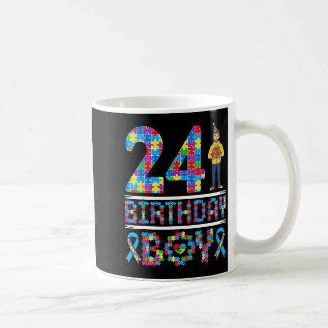 Mug Sensibilisation à l'autisme 24e anniversaire garço (Droite)