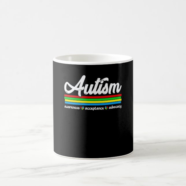 Mug Sensibilisation à l'autisme Acceptation Plaidoyer  (Centre)