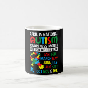 Mug Sensibilisation à l'autisme Avril est le Mois nat