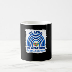 Mug Sensibilisation à l'autisme En avril Nous Portons