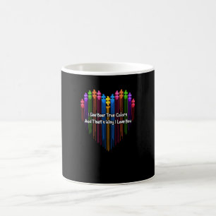 Mug Sensibilisation à l'autisme Je vois vos vraies cou