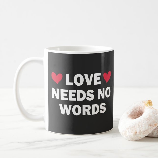 Mug Sensibilisation à l'autisme, L'amour n'a pas besoi (Avec donut)