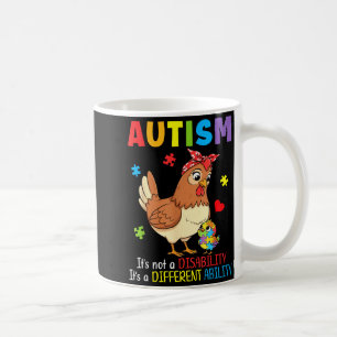 Mug Sensibilisation à l'autisme Mère Poulet Capacité d