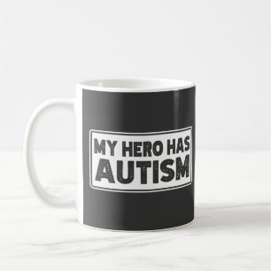 Mug Sensibilisation à l'autisme, Mon héros a l'autisme