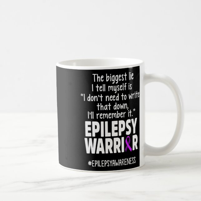 Mug Sensibilisation à l'épilepsie Écrivez-le Guerrier  (Droite)