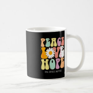 Mug Sensibilisation à l'overdose Paix Amour Espoir Dro