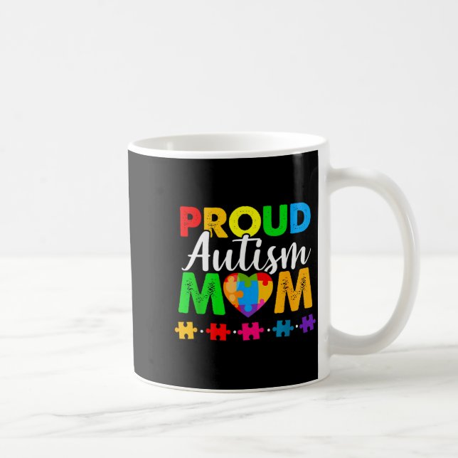 Mug Sensibilisation Acceptation maman fière autisme (Droite)