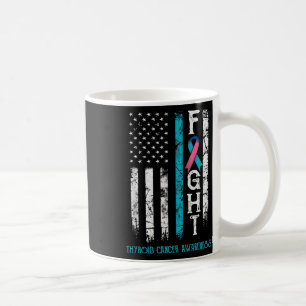 Mug Sensibilisation au cancer Bleu rose Turquoise ruba
