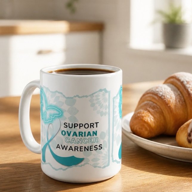 Mug Sensibilisation au cancer de l'ovaire (Créateur téléchargé)