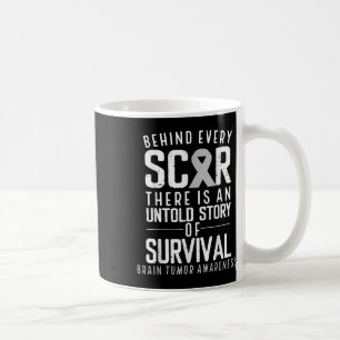 Mug Sensibilisation au cancer du cerveau Survivant Gri