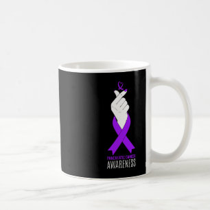 Mug Sensibilisation au cancer du pancréas Coeur du doi