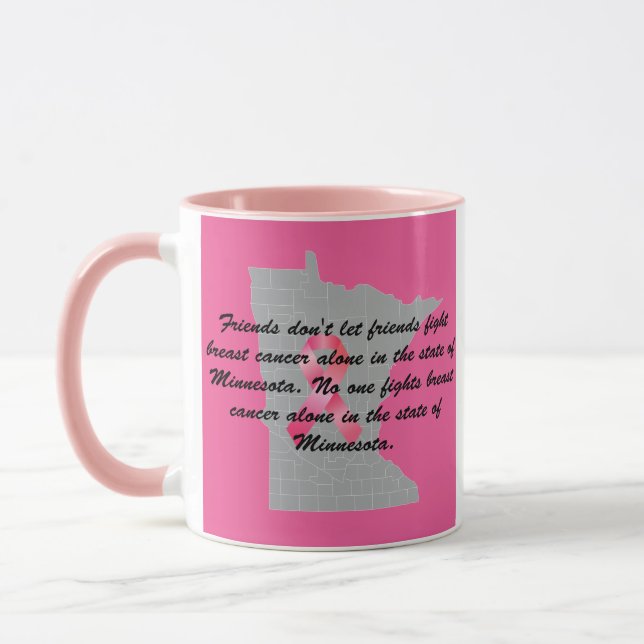 Mug Sensibilisation au cancer du sein au Minnesota  (Gauche)