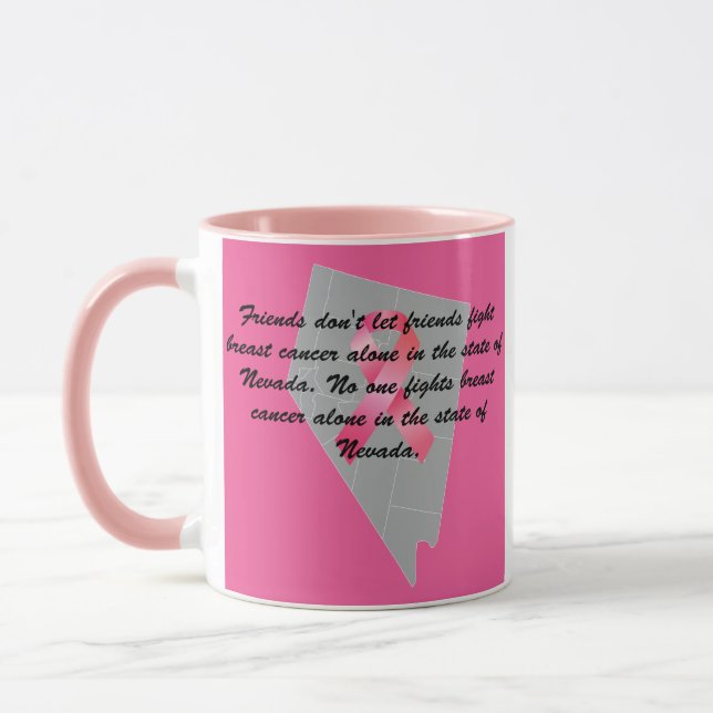 Mug Sensibilisation au cancer du sein au Nevada (Gauche)