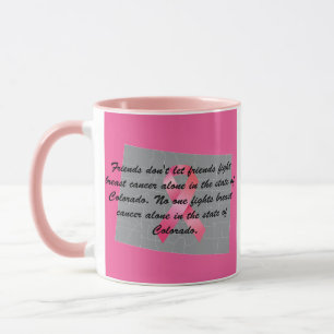 Mug Sensibilisation au cancer du sein dans le Colorado