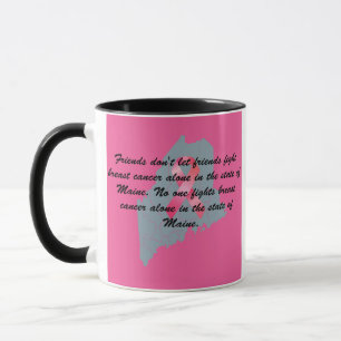 Mug Sensibilisation au cancer du sein dans le Maine