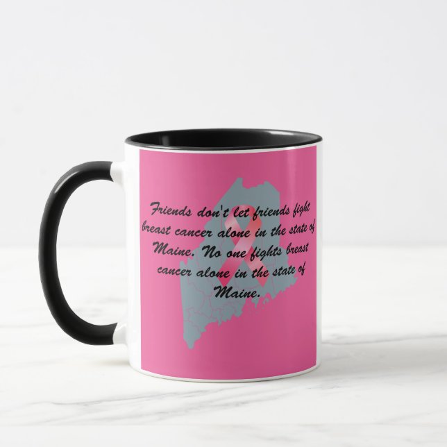 Mug Sensibilisation au cancer du sein dans le Maine (Gauche)