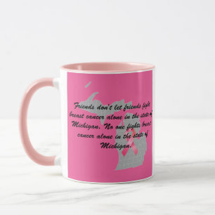 Mug Sensibilisation au cancer du sein dans le Michigan