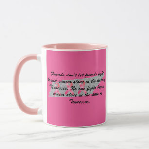 Mug Sensibilisation au cancer du sein dans le Tennesse