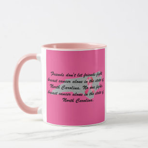 Mug Sensibilisation au cancer du sein en Caroline du N
