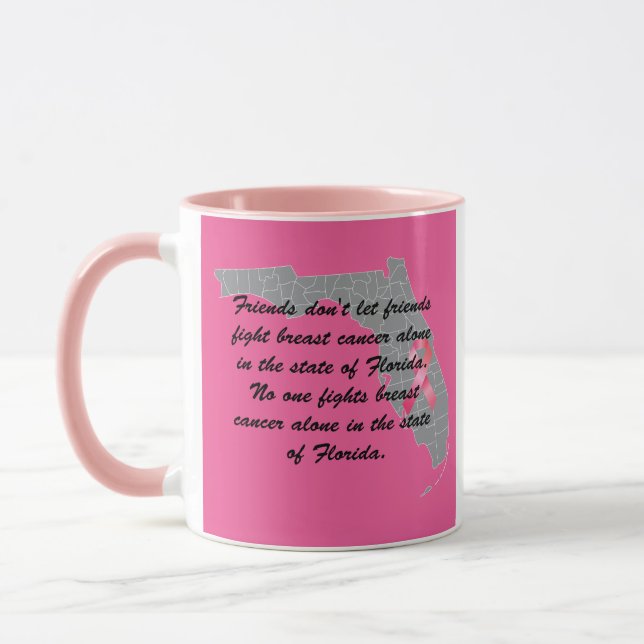 Mug Sensibilisation au cancer du sein en Floride  (Gauche)