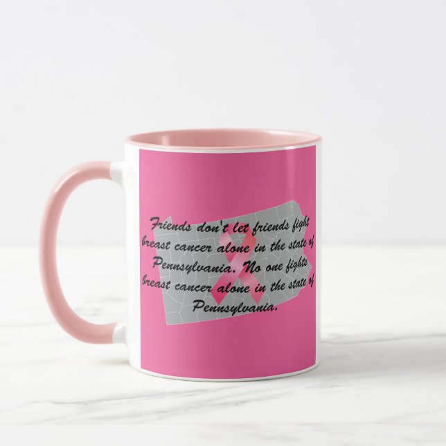 Mug Sensibilisation au cancer du sein en Pennsylvanie  (Gauche)