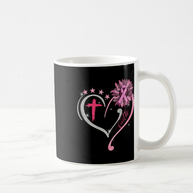 Mug Sensibilisation au cancer du sein Fleur de soleil  (Droite)