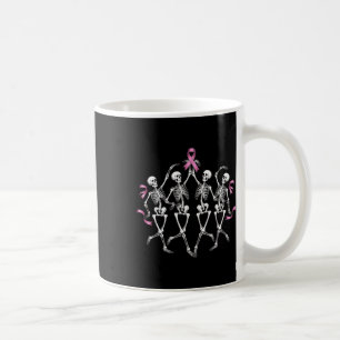 Mug Sensibilisation au cancer du sein Squelette Danser